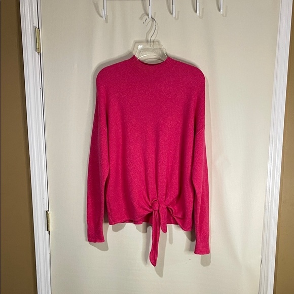 LOFT Sweaters - NWOT LOFT Wool Blend Pink A Bit High Neck Sweater Women’s Size Large